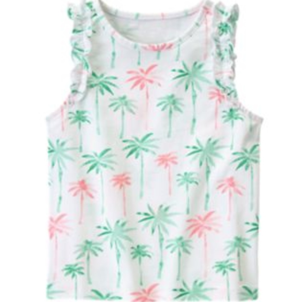NWT Hop N Roll Gymboree Palm Trees Tank Size 12